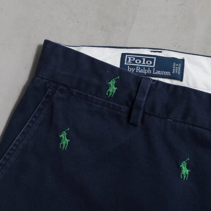 POLO BY RALPH LAUREN PONY EMBROIDERY CHINO TROUSERS (W38L30/GOOD CONDITION)