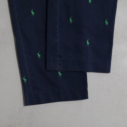 POLO BY RALPH LAUREN PONY EMBROIDERY CHINO TROUSERS (W38L30/GOOD CONDITION)