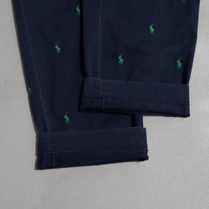 POLO BY RALPH LAUREN PONY EMBROIDERY CHINO TROUSERS (W38L30/GOOD CONDITION)