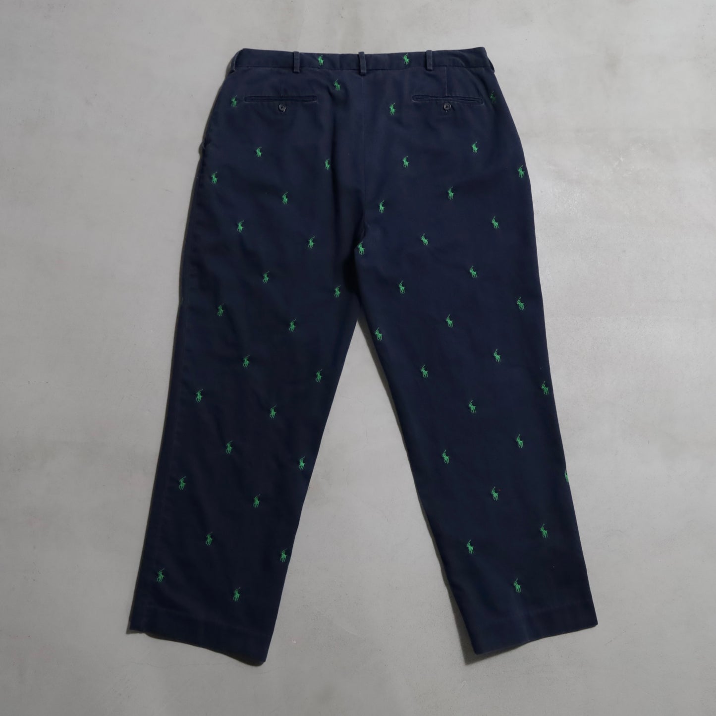 POLO BY RALPH LAUREN PONY EMBROIDERY CHINO TROUSERS (W38L30/GOOD CONDITION)