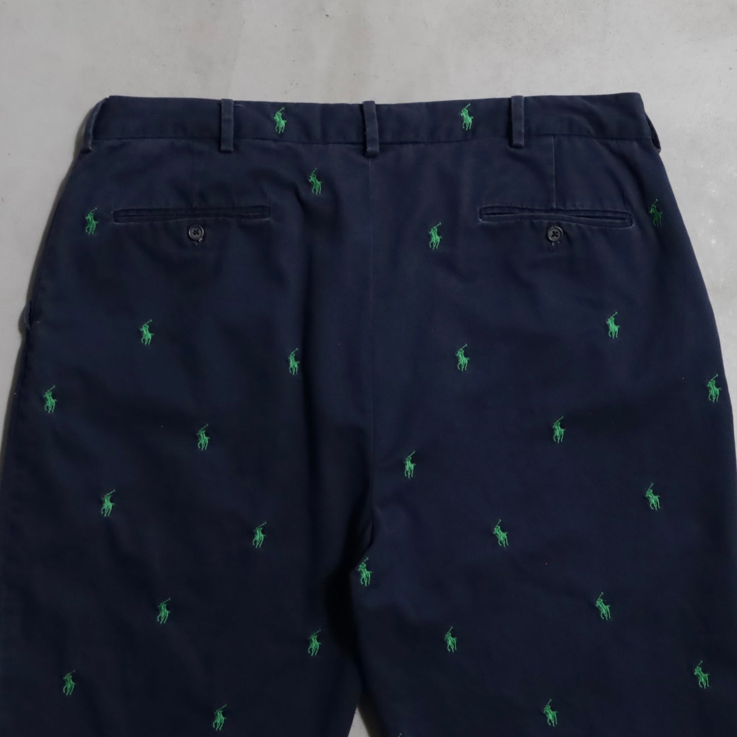 POLO BY RALPH LAUREN PONY EMBROIDERY CHINO TROUSERS (W38L30/GOOD CONDITION)