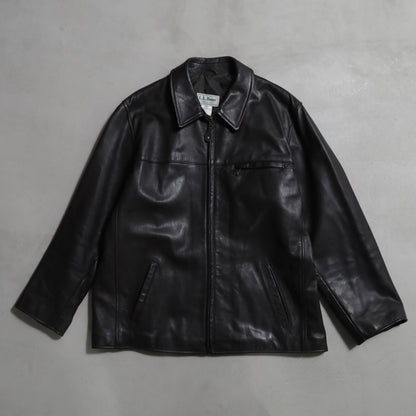 L.L.BEAN GOATSKIN LEATHER JACKET (XLARGE/GOOD CONDITION)