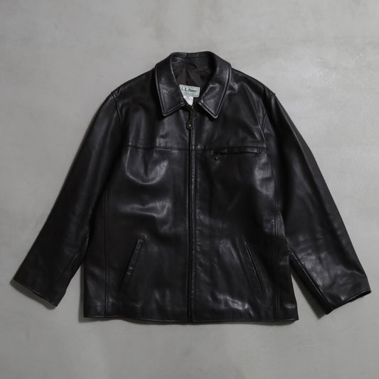 L.L.BEAN GOATSKIN LEATHER JACKET (XLARGE/GOOD CONDITION)
