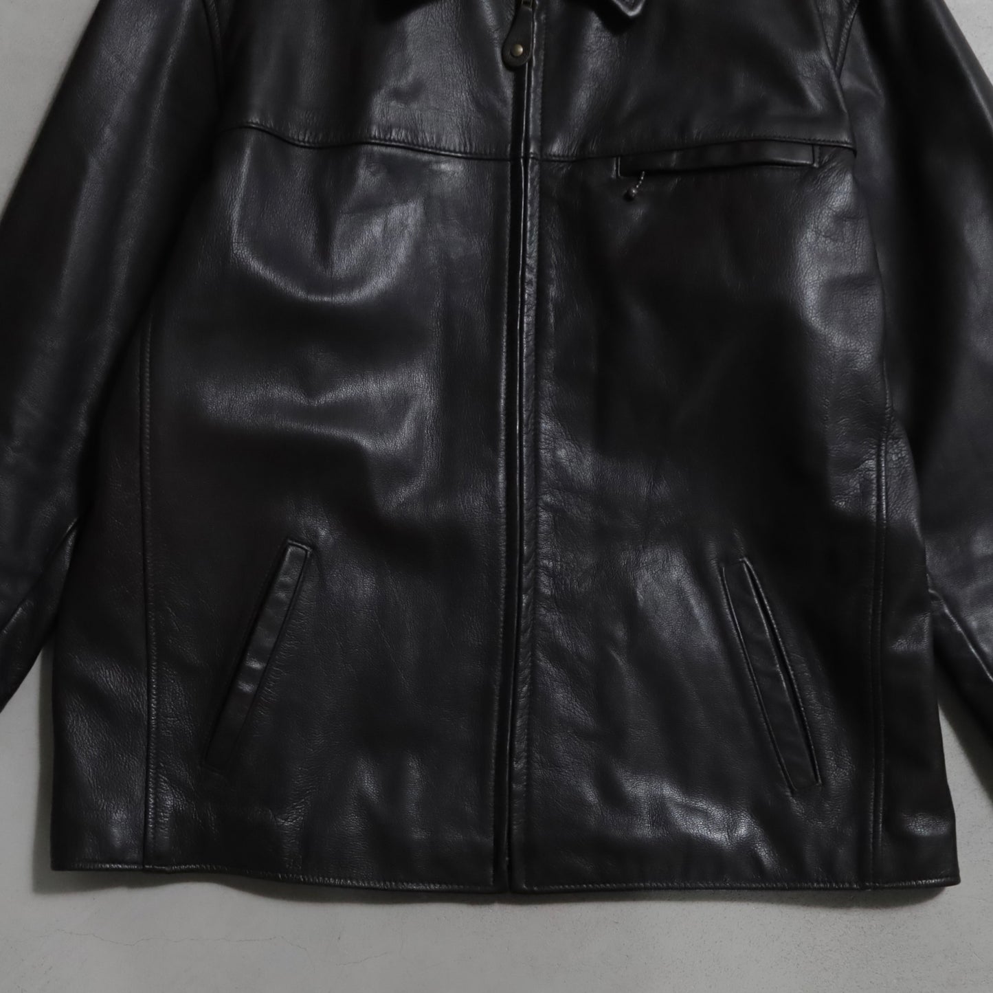 L.L.BEAN GOATSKIN LEATHER JACKET (XLARGE/GOOD CONDITION)