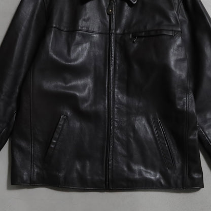 L.L.BEAN GOATSKIN LEATHER JACKET (XLARGE/GOOD CONDITION)