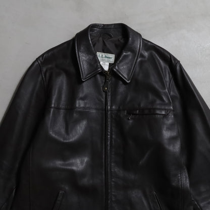 L.L.BEAN GOATSKIN LEATHER JACKET (XLARGE/GOOD CONDITION)