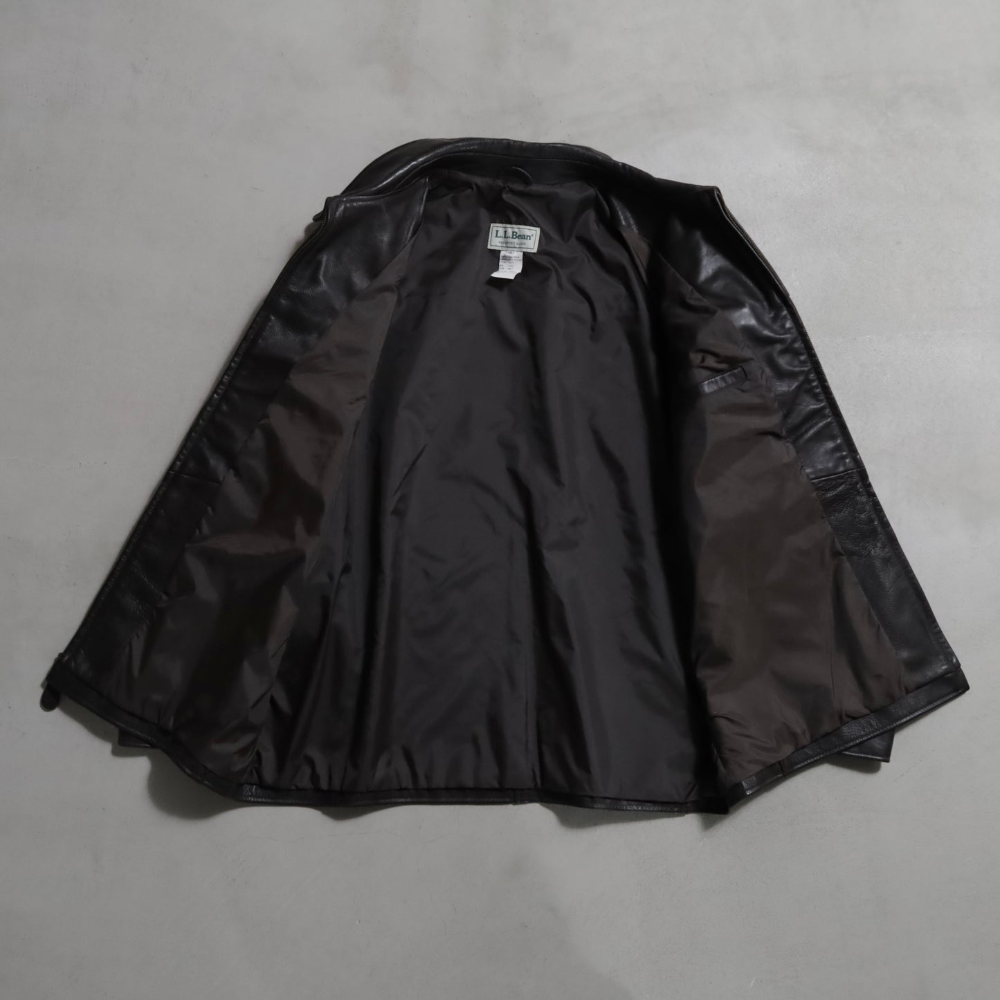 L.L.BEAN GOATSKIN LEATHER JACKET (XLARGE/GOOD CONDITION)
