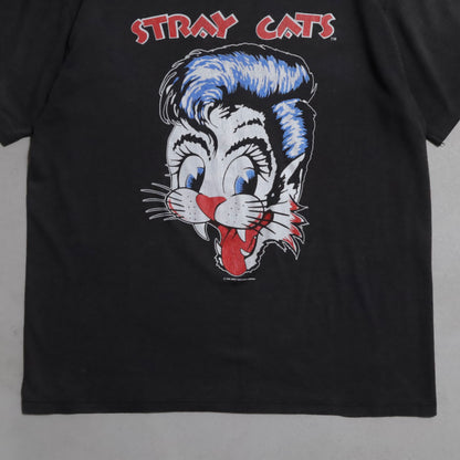 STRAY CATS "BLAST OFF TOUR"  MUSIC T-SHIRT (XLARGE/GOOD CONDITION)