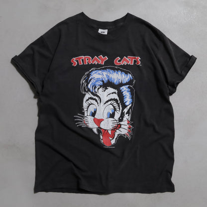 STRAY CATS "BLAST OFF TOUR"  MUSIC T-SHIRT (XLARGE/GOOD CONDITION)