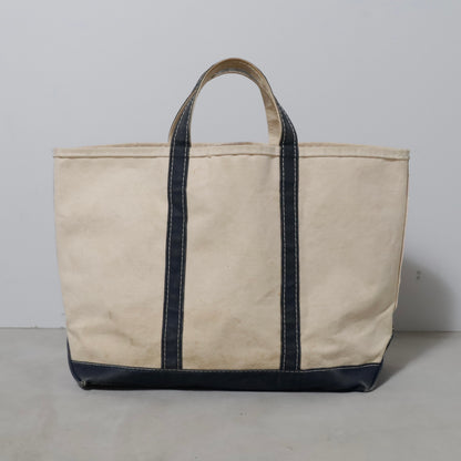 L.L.BEAN BOAT AND TOTE (LARGE/NAVY/GOOD CONDITION)