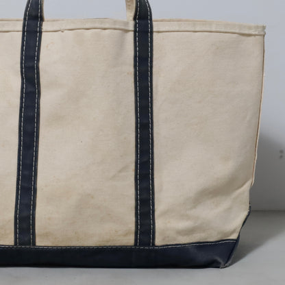 L.L.BEAN BOAT AND TOTE (LARGE/NAVY/GOOD CONDITION)