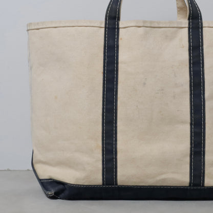 L.L.BEAN BOAT AND TOTE (LARGE/NAVY/GOOD CONDITION)