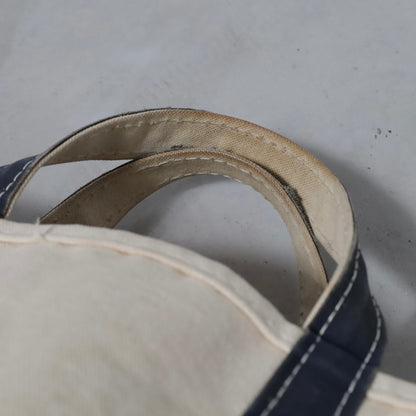 L.L.BEAN BOAT AND TOTE (LARGE/NAVY/GOOD CONDITION)