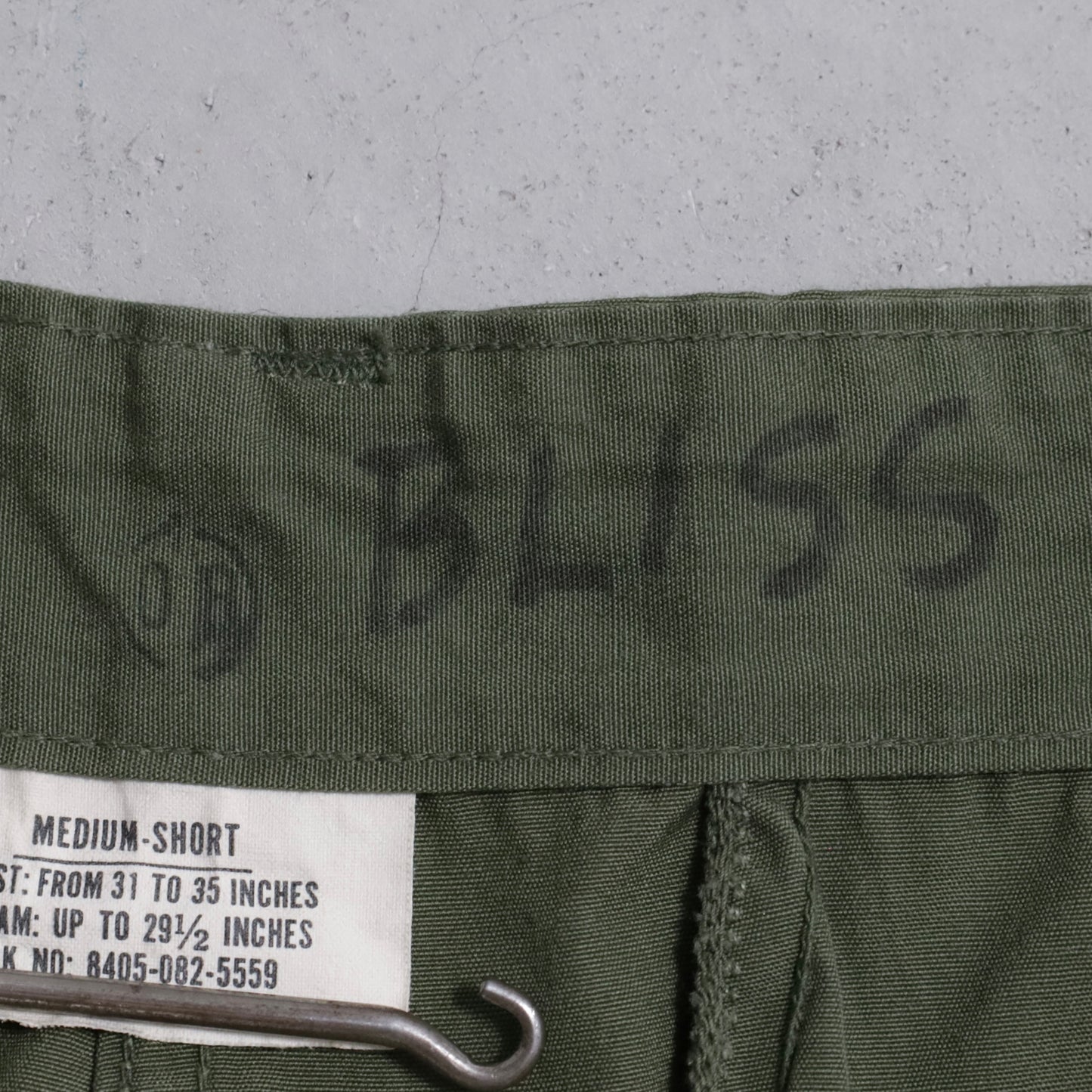 U.S.ARMY JUNGLE FATIGUE PANTS 3RD TYPE (MEDIUM-SHORT/MINT CONDITION)