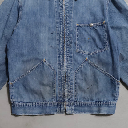 CAN'T BUST'EM DENIM JACKET (RARE PIECE/91-B TYPE/GOOD REPAIR)