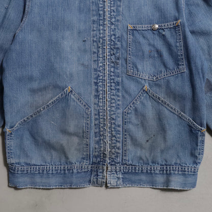 CAN'T BUST'EM DENIM JACKET (RARE PIECE/91-B TYPE/GOOD REPAIR)