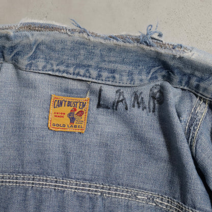 CAN'T BUST'EM DENIM JACKET (RARE PIECE/91-B TYPE/GOOD REPAIR)