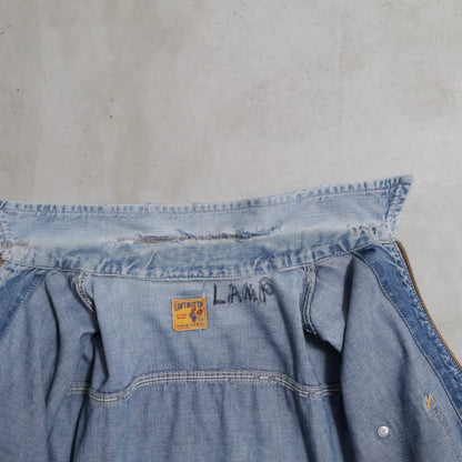 CAN'T BUST'EM DENIM JACKET (RARE PIECE/91-B TYPE/GOOD REPAIR)