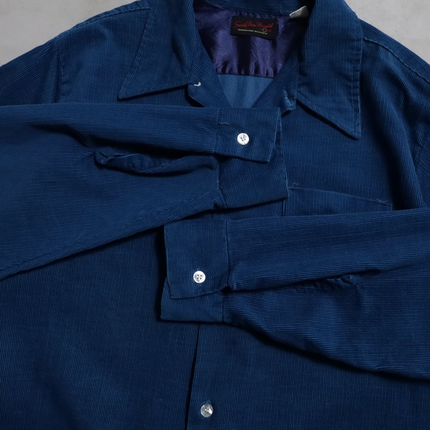 SANDY MAC DONALD CORDUROY BOX SHIRT (LARGE/VERY GOOD CONDITION)