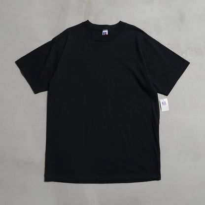 DEAD STOCK RUSSELL BLACK PLAIN T-SHIRT (XLARGE)