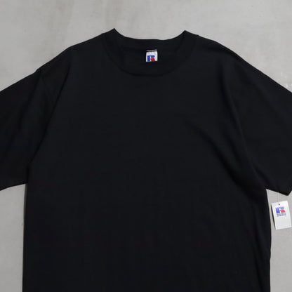 DEAD STOCK RUSSELL BLACK PLAIN T-SHIRT (XLARGE)