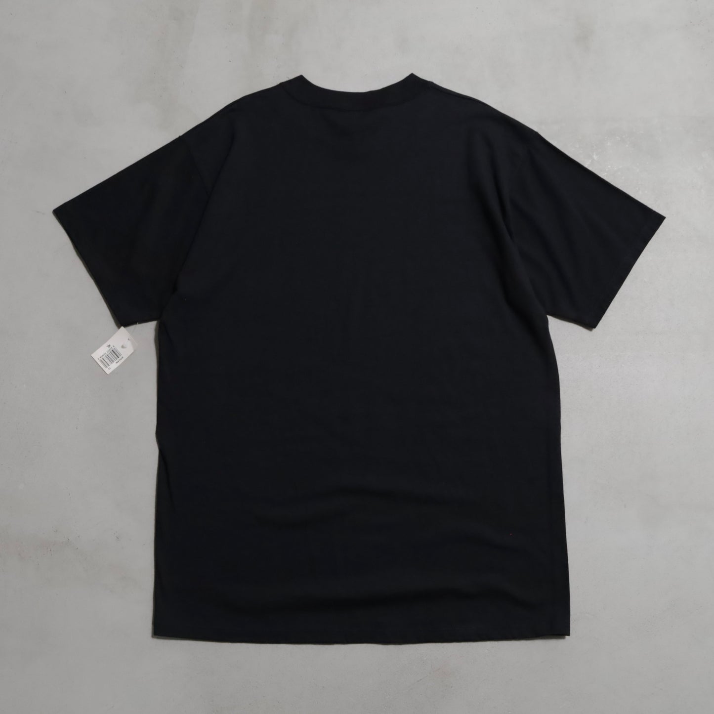 DEAD STOCK RUSSELL BLACK PLAIN T-SHIRT (XLARGE)