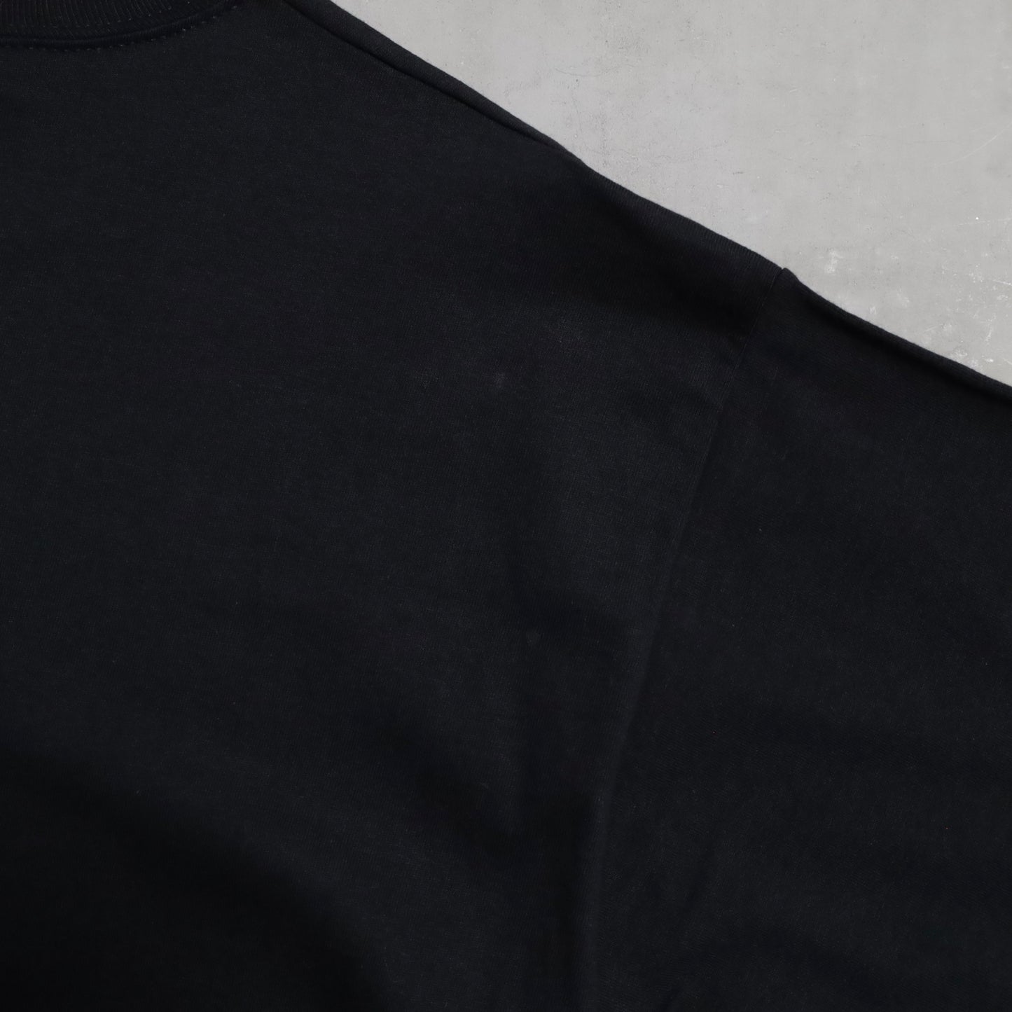 DEAD STOCK RUSSELL BLACK PLAIN T-SHIRT (XLARGE)