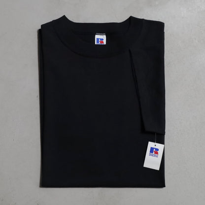 DEAD STOCK RUSSELL BLACK PLAIN T-SHIRT (XLARGE)