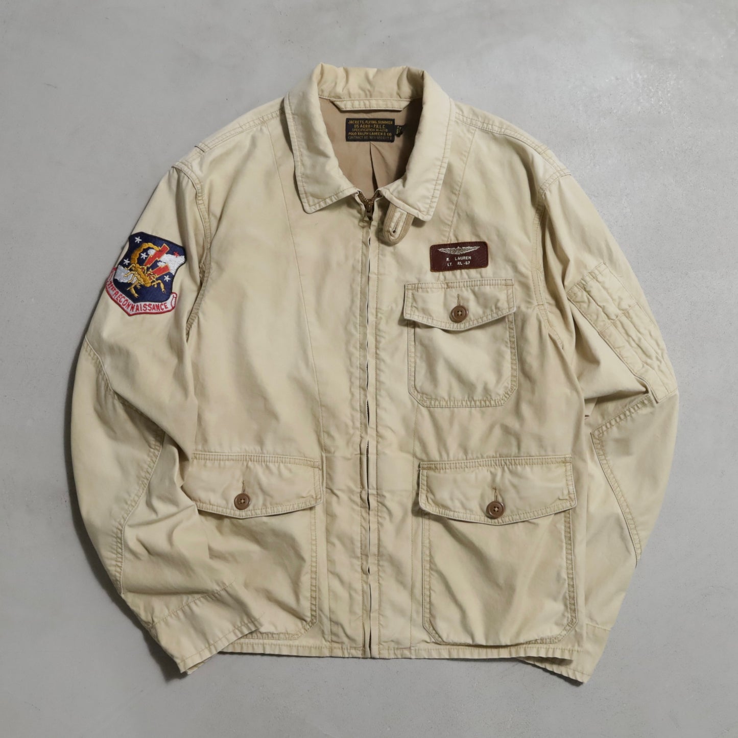 POLO RALPH LAUREN M-421B TYPE SUMMER FLIGHT JACKET (MEDIUM/ GOOD CONDITION)
