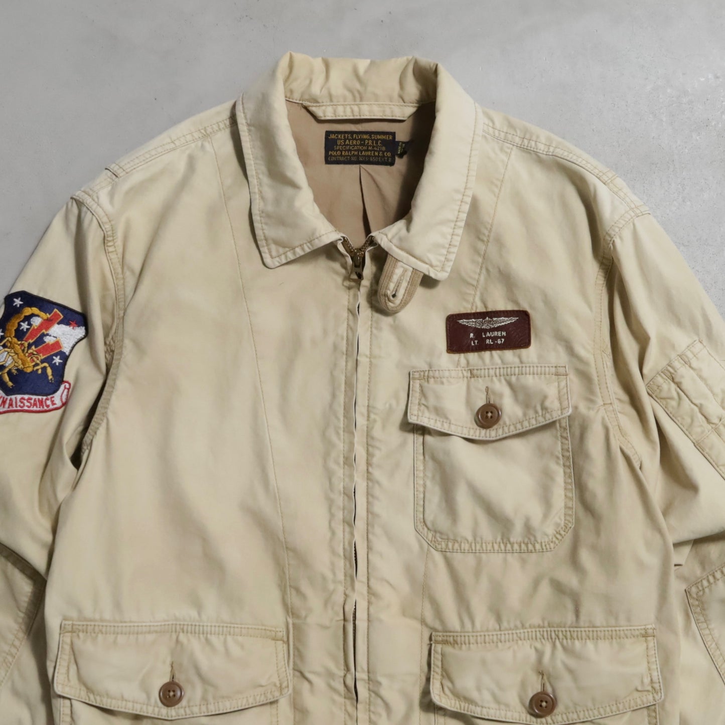 POLO RALPH LAUREN M-421B TYPE SUMMER FLIGHT JACKET (MEDIUM/ GOOD CONDITION)