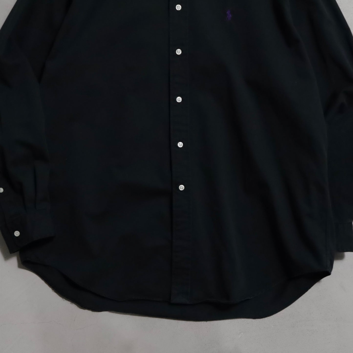 RALPH LAUREN BLACK B.D. SHIRT (LARGE/GOOD CONDITION)