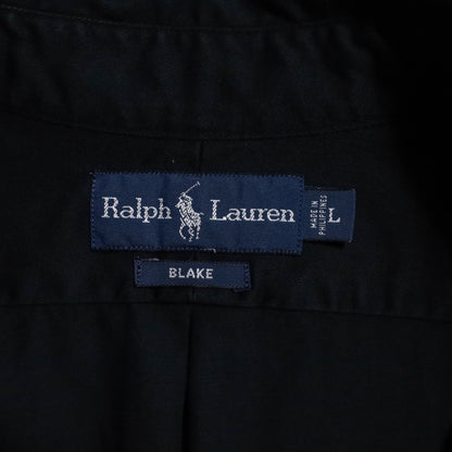 RALPH LAUREN BLACK B.D. SHIRT (LARGE/GOOD CONDITION)
