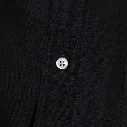 POLO BY RALPH LAUREN BLACK LINEN SHIRT (LARGE/LOWELL SPORT/GOOD CONDITION)
