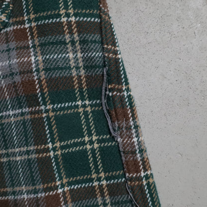 FIVEBROTHER PLAID HEAVY FLANNEL SHIRT (LARGE/GOOD CONDITION)