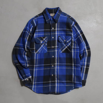 FIVEBROTHER PLAID HEAVY FLANNEL SHIRT (MEDIUM/GOOD CONDITION)