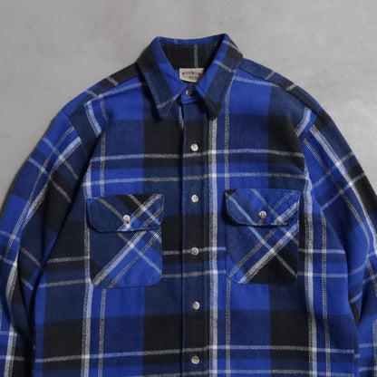 FIVEBROTHER PLAID HEAVY FLANNEL SHIRT (MEDIUM/GOOD CONDITION)
