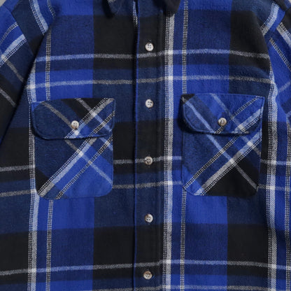 FIVEBROTHER PLAID HEAVY FLANNEL SHIRT (MEDIUM/GOOD CONDITION)