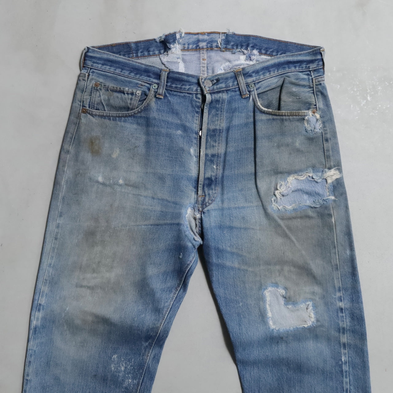 LEVI’S 501 66SS DENIM PANTS (W38L30/GOOD DAMAGE&REPAIR)
