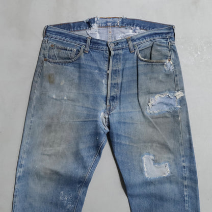 LEVI’S 501 66SS DENIM PANTS (W38L30/GOOD DAMAGE&REPAIR)