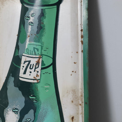 7UP BOTTLE LOGO ADVERTISING SIGN (GOOD CONDITION)