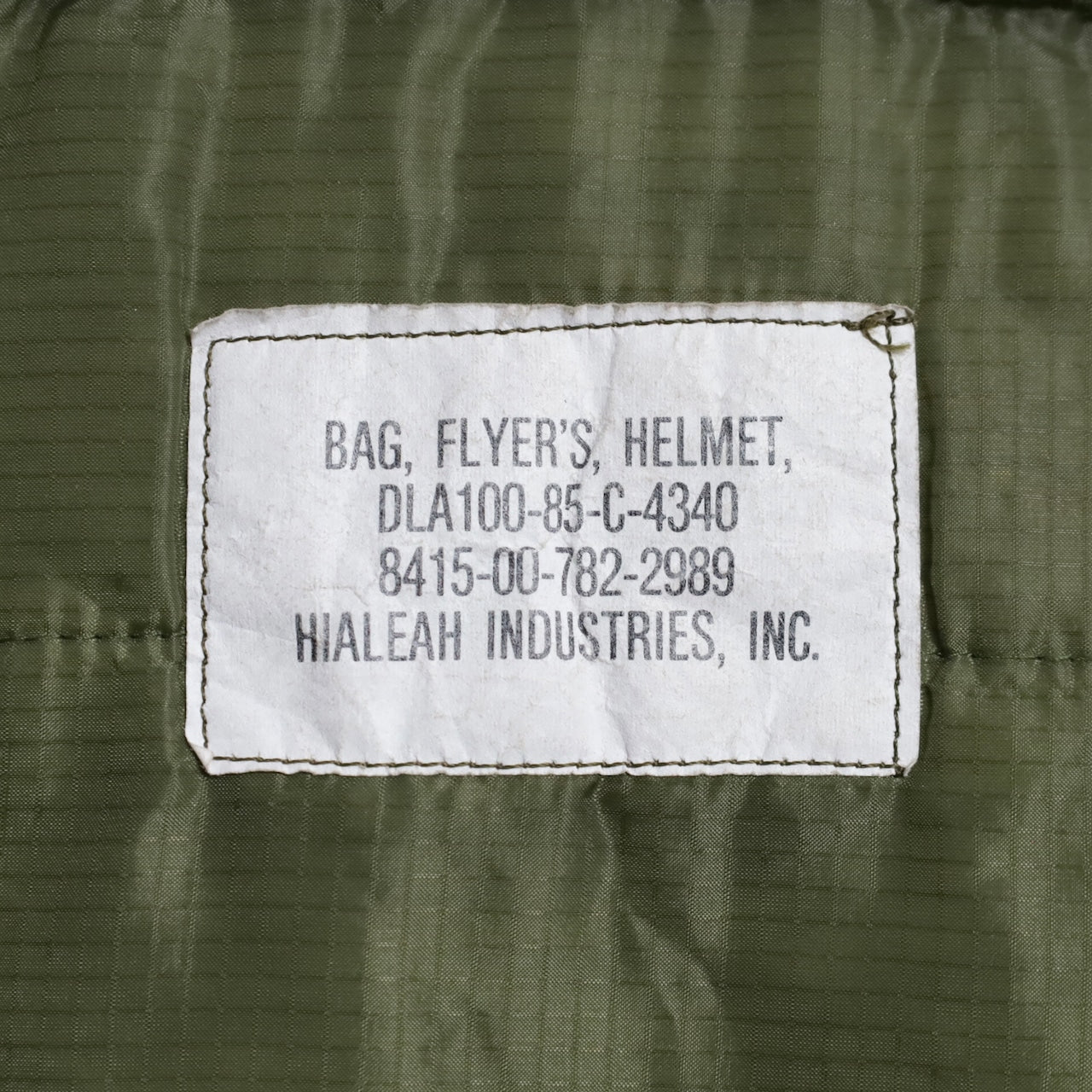 U.S.MILITARY HELMET BAG (WITH PATCH&STENCIL/GOOD CONDITION)