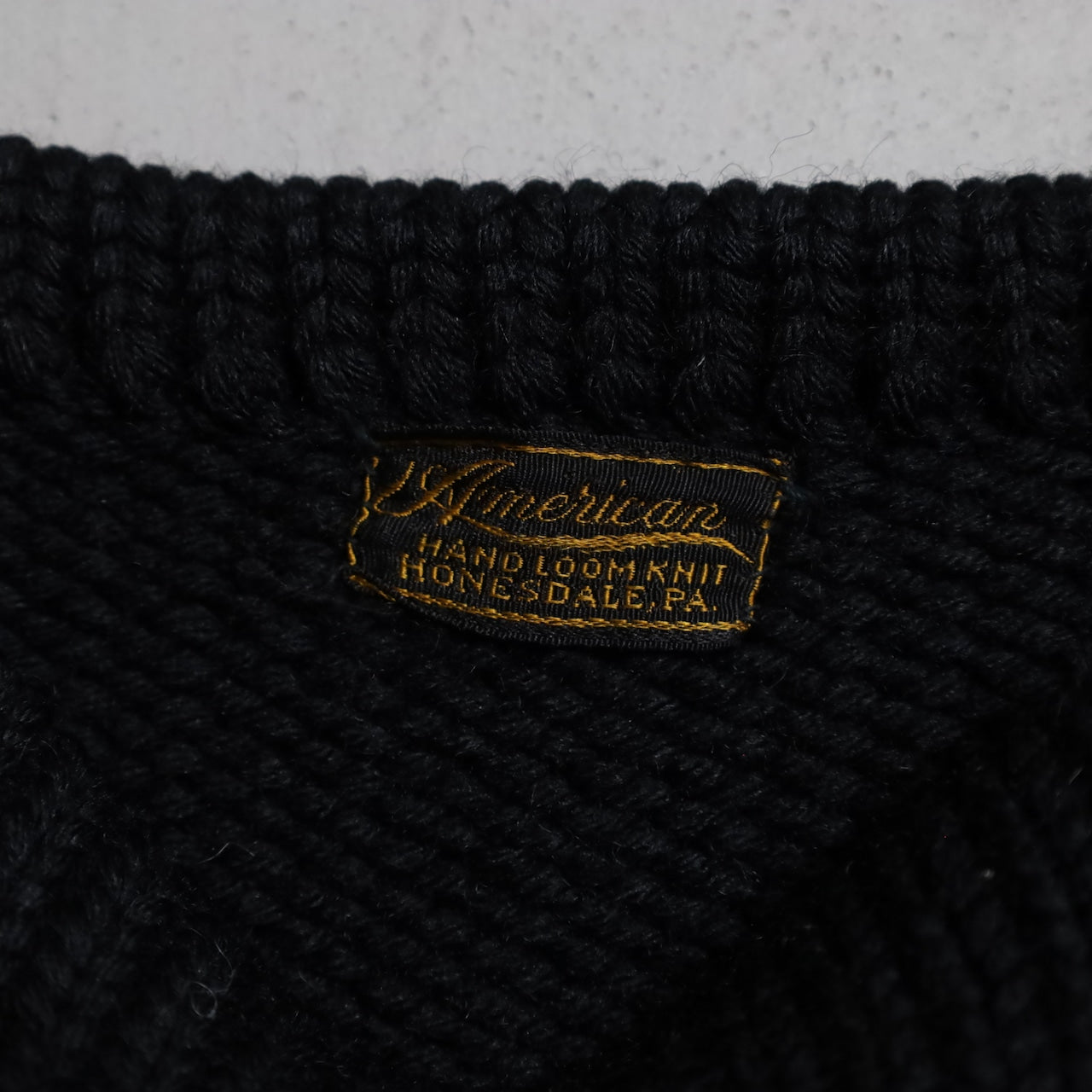 PRINCETON UNIVERSITY BLACK WOOL SWEATER (BOAT NECK/GOOD CONDITION)