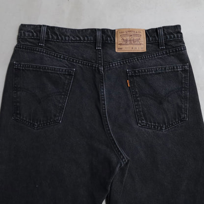 LEVI’S 550 BLACK DENIM PANTS (W36L30/GOOD CONDITION)