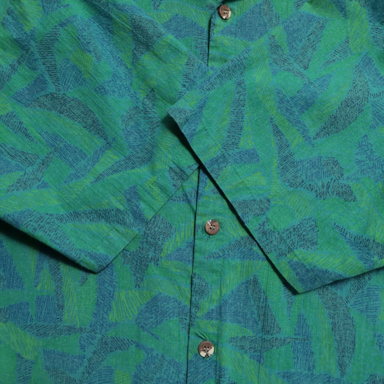 JIMMY'S ALL-OVER PATTERN S/S SHIRT (XLARGE/GOOD CONDITION)