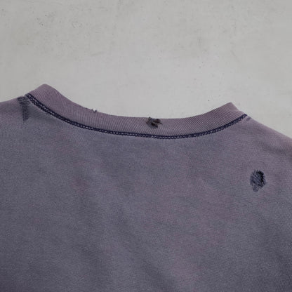 DUXBAK S/V 2-TONE SWEAT SHIRT (SUPER FADE/BIG SIZE/GOOD CONDITION)