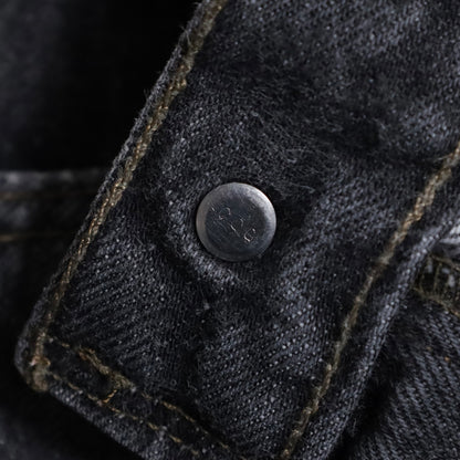 LEVI'S 501-0658 BLACK DENIM PANTS (W34L32/GOOD CONDITION)