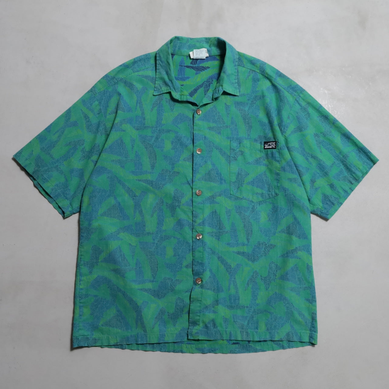 JIMMY'S ALL-OVER PATTERN S/S SHIRT (XLARGE/GOOD CONDITION)