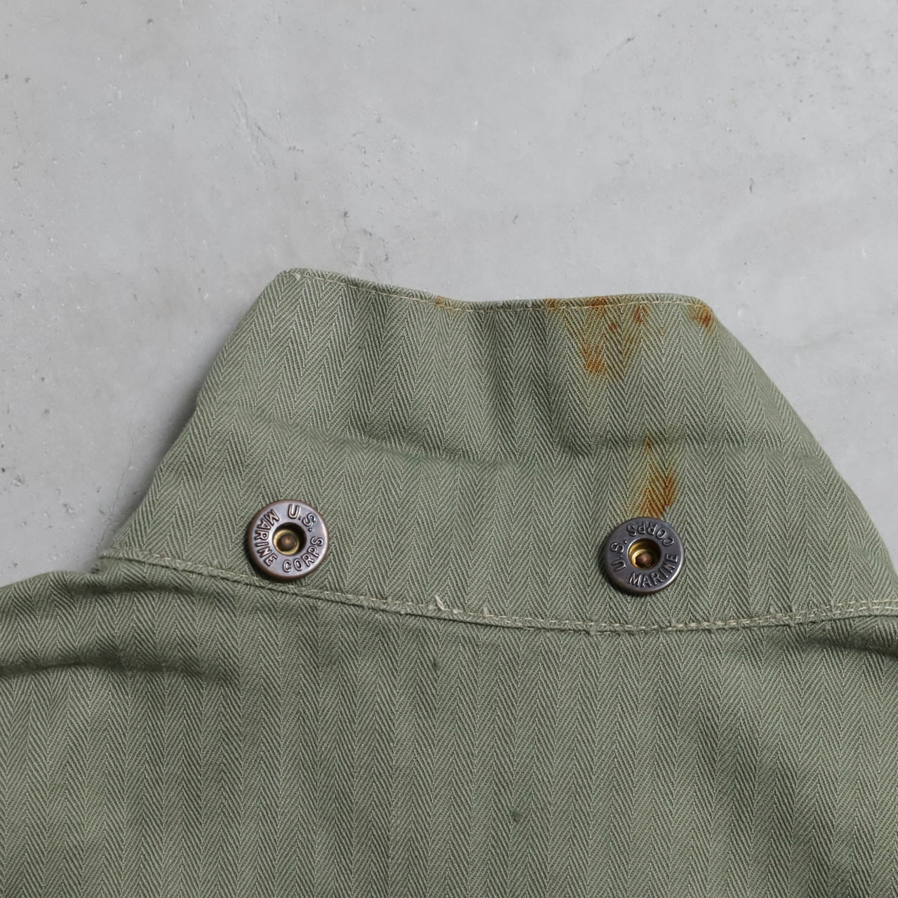 WWII USMC P-44 HBT UTILITY JACKET (TWO-TONE/VERY GOOD CONDITION)