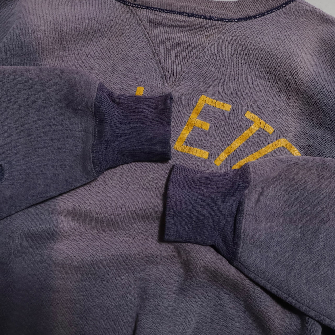 DUXBAK S/V 2-TONE SWEAT SHIRT (SUPER FADE/BIG SIZE/GOOD CONDITION)