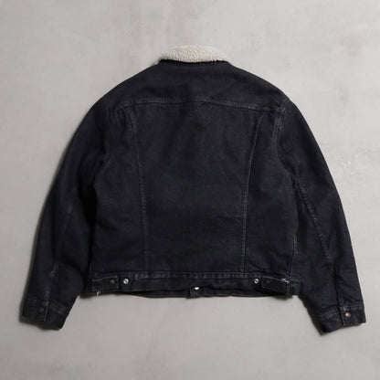 LEVI'S 70608-0259 BLACK DENIM BOA RANCH JACKET (SIZE 46R/GOOD CONDITION)